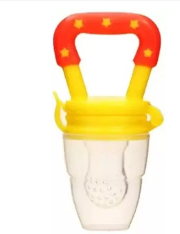 HS MART. Fruit and Food Nibbler, sucker & Feeding Pacifier Feeder Green Y04 - Silicone(Yellow)