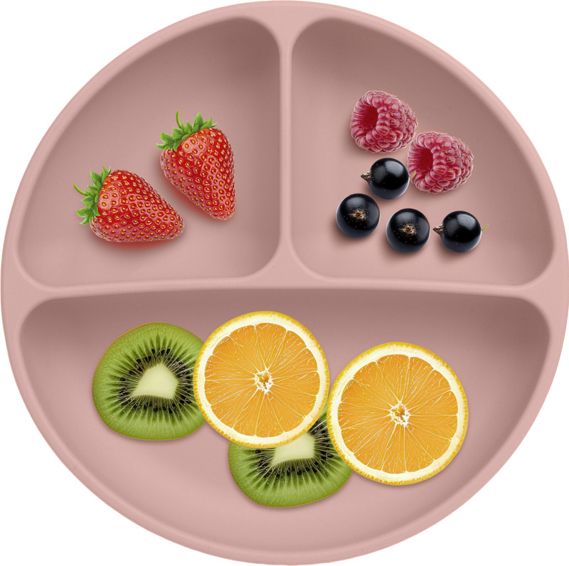 PEEPER PEE_Big_BYPNK - Silicone Baby Feeding Big Suction Plate(Baby Pink)