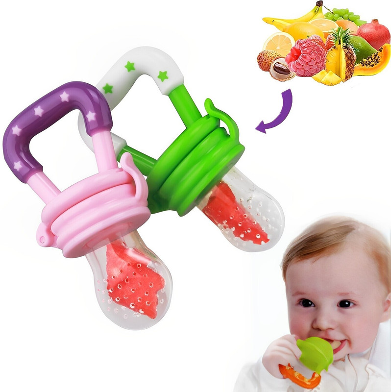 HM POINT Baby Nail Clippers Nail Cutter & Fresh Fruit Food Feeder Nibbler Combo  - Steel, Plastic(Silver, Multicolor)