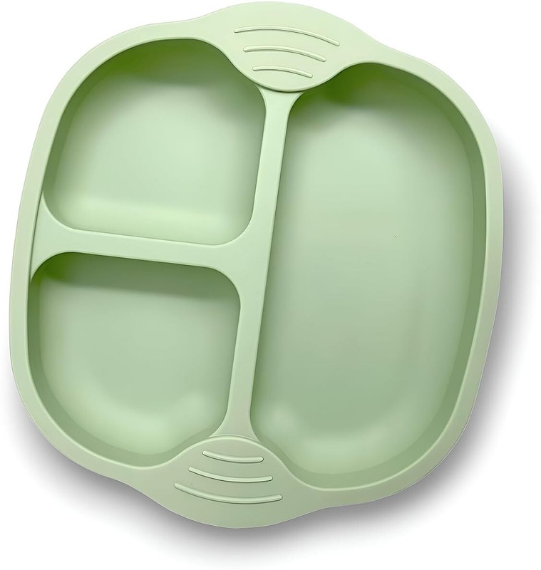 HRK Enterprise Unbreakable Silicone Dish for Baby (Green Pack of 1)Feeding, DISH  - Silicone(Green)
