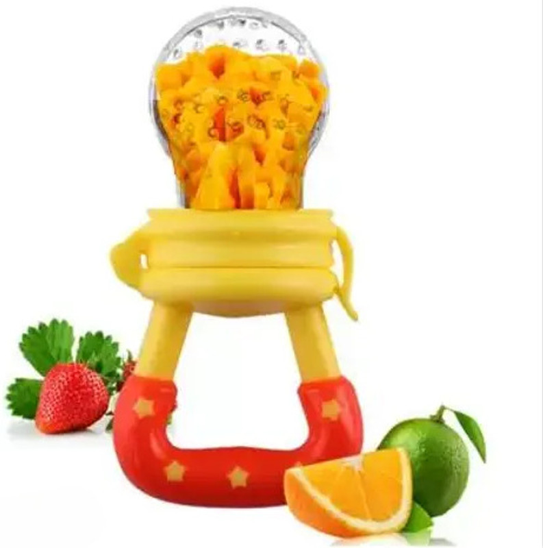 AP-OVENEL Silicone Baby Infant Fruit Feeder Dummy Pacifier Newborn Nipple Feeder  - silicone(Multicolor)