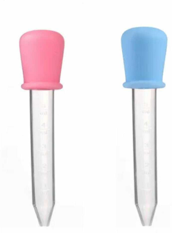 Mini Baby Silicon Liquid Dropper, 5ml clear Liquid, Medicine Dropper for kids  - SILICON(pack-2)