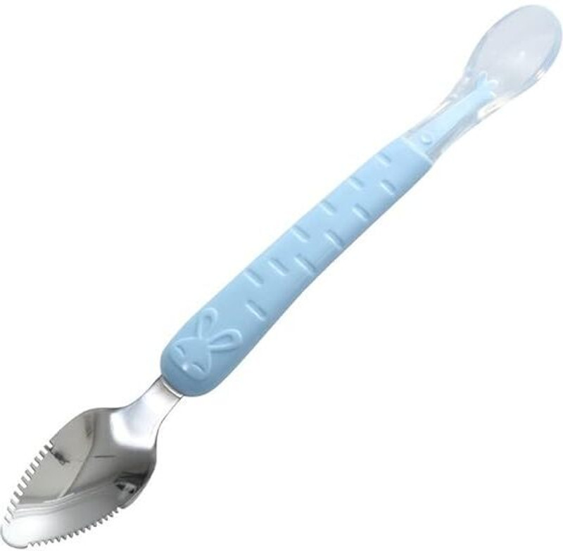 Chicbunny Baby Silicone Food Spoon, Baby Fruit Scraping Mud Spoon  - Plastic(Multicolor)