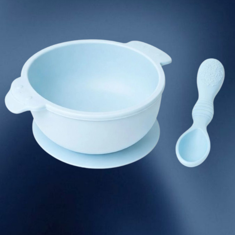 arivya Tiny Serve Feeding Bowl  - sillicon(Blue)