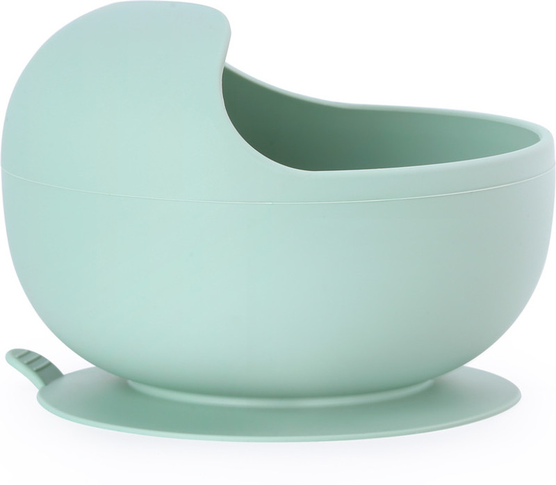 BoGi Training Feeding Bowl - Food Grade Silicone(Moody blue)