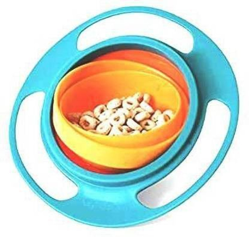 MS ENTARPRISE 360 Degree Revolving Lunch Box for Kids,Like Fun Toys and Spill Gyro Bowl - Plastic - plastic(Multicolor)