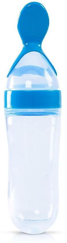 BUMTUM Silicone Baby Food Feeder Squeeze Bottle BPA Free 90ml  - Plastic(White)