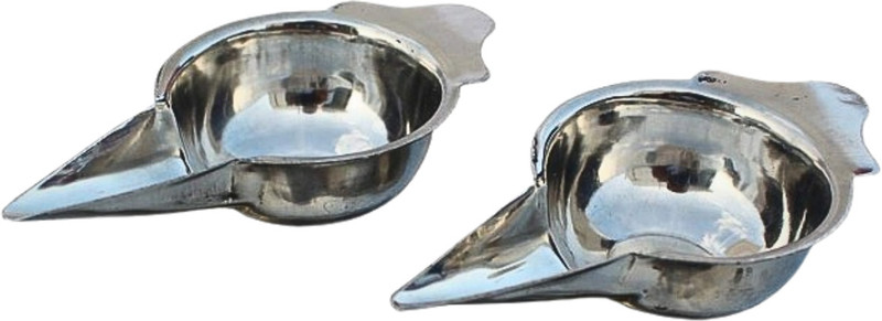 faizia Traditional Infant Newborn Feeding Spoon Bowl  - Stainless Steel(Silver)