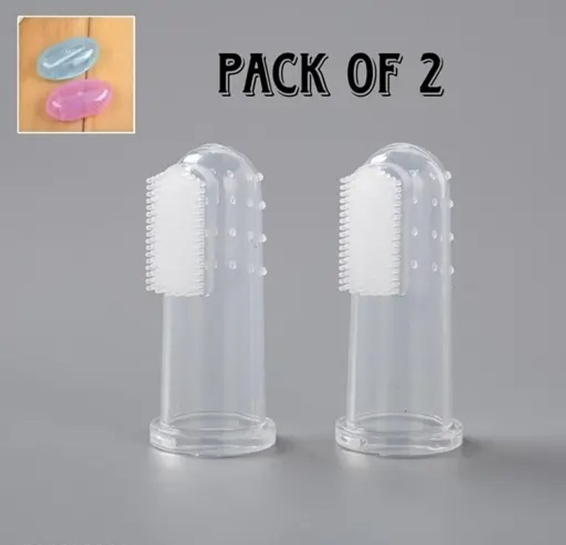 Navghar NawGhar Baby silicone finger brush(Pack2)  - Silicone(multiple)
