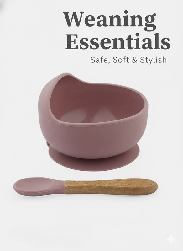 Y.GOYAL&CO. Silicone Bowl for Baby Kids with Soft Spoon| Suction Base | BPA Free -Silicone  - Food-grade Silicone(Multicolor)