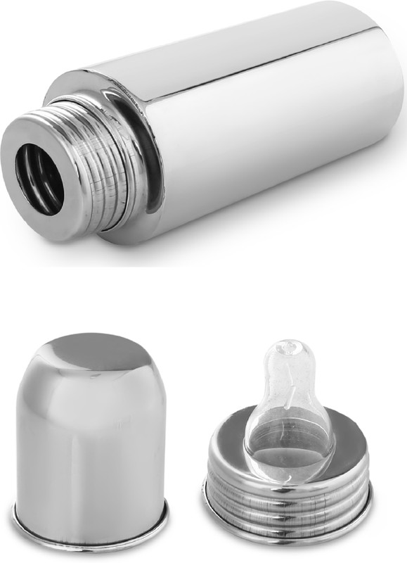 HM POINT Steel Feeding Bottle for Milk and Baby Drinks Zero Percent Plastic  - Stainless Steel(Silver 09)