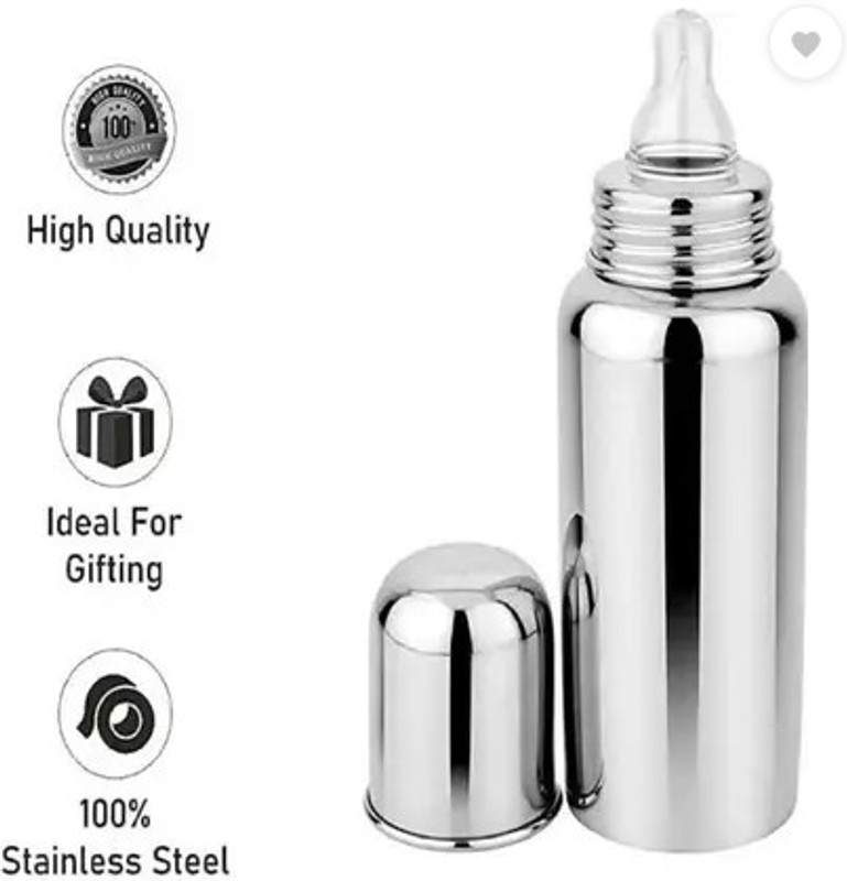 PRATIKA Baby Feeding Bottle - Stainless Steel(stainless steel)