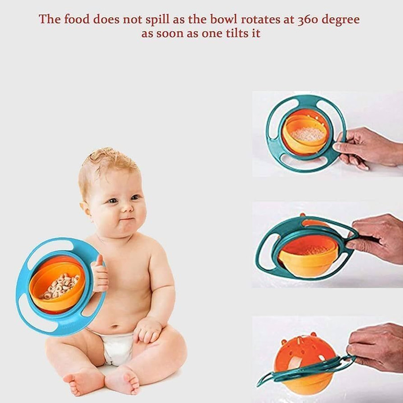 Network Kitchenware 360 Degree Baby Bowl - Plastic(Multicolor)