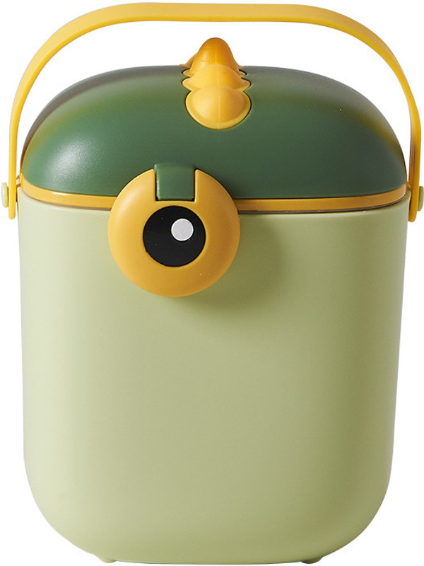 gustave Baby Formula Dispenser 800ml Portable Milk Powder Container with Handle Scoop - Food Grade Plastic(Green)