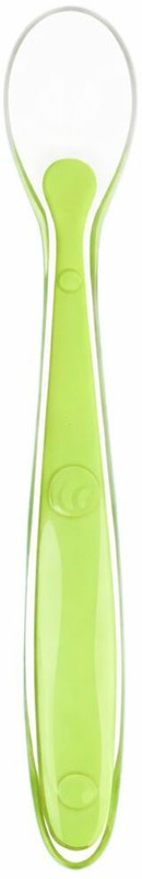 KALRA MAGIC Baby Feeding Spoon Set of 2 100% Silicone Soft Tip BPA Free Safe Silicone Spoon  - silicone(Multicolor)