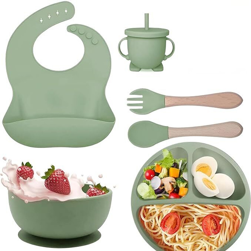 PAGASUS Baby feeding set  - Silicone(Green)