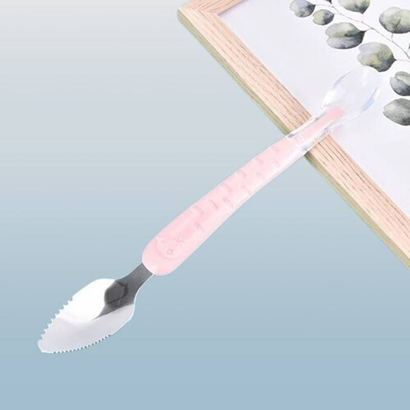 Vadhavan Presents Baby Fruit Spoon 2 in 1 Double Head Puree Spoon  - Plastic(Multicolor)