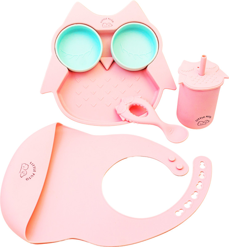 Little Puto Silicone Feeding Set  - Silicone(Multicolor)
