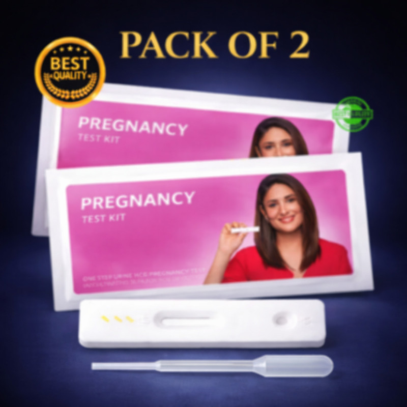 P B Global Nexus Pregnancy Test Kit for Women Pack of 2 | Quick & Easy Home Testing Kit Disposable Female Urination Device(White, Pack of 2)