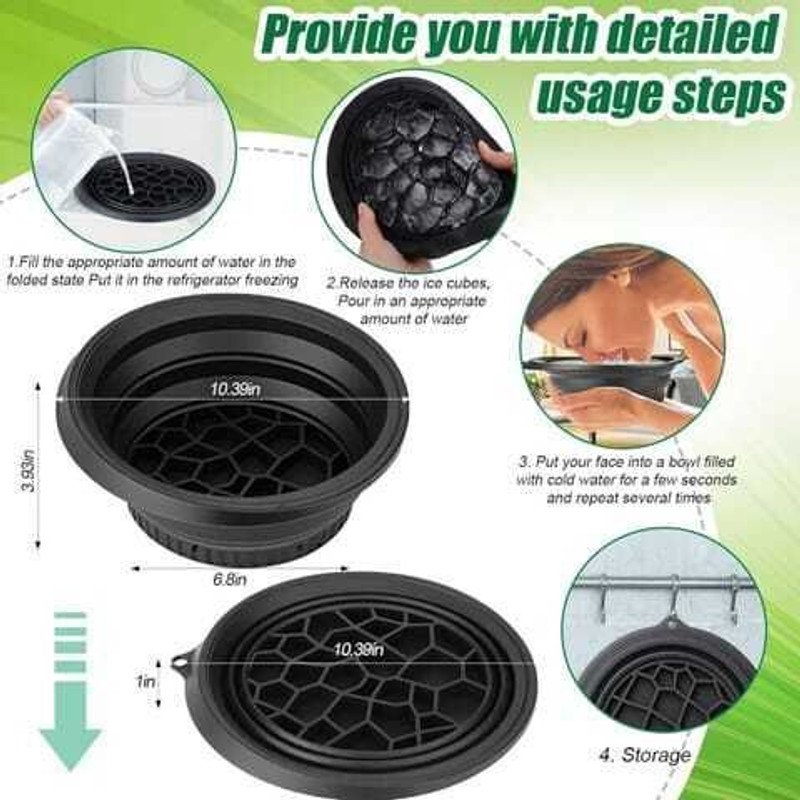Essential Basket Facial Ice Cube Bowl Reusable Female Urination Device(Black, Pack of 150)