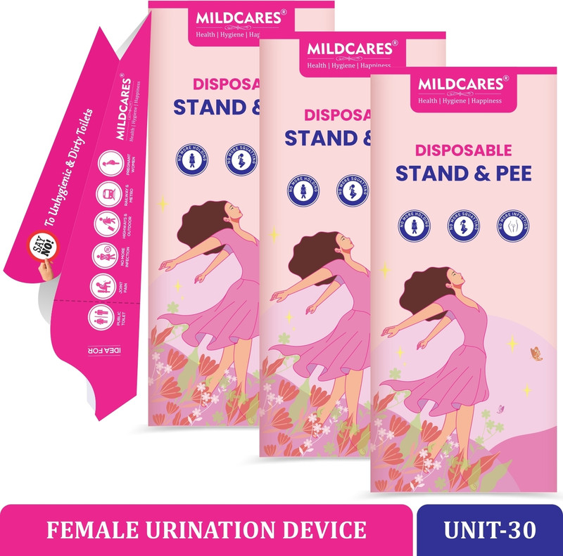 Mildcares Disposable Stand & Pee Female Urination Device Disposable Female Urination Device(Unit 10, Pack of 1)
