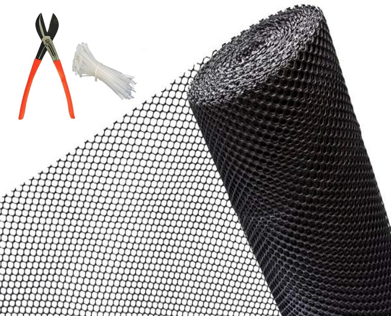 mahira Tree Guard Net Black 4x5 Feet Garden Mulch(Black 0.45 kg)