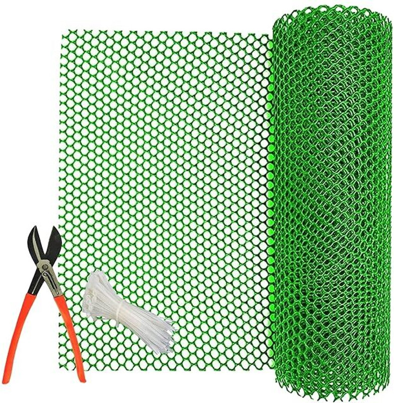 mahira Tree Guard Net Green 4x10 Feet Garden Mulch(Green 1.8 kg)