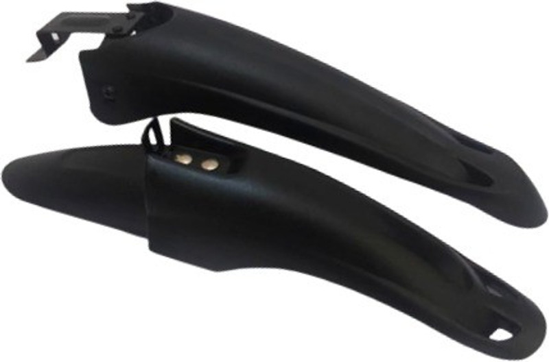 ShreNik Bicycle Compatible 26, 27.5, 29 Inch Cycle Mudguard Fine Plastic Material Clip-on Front & Rear Fender(Black)