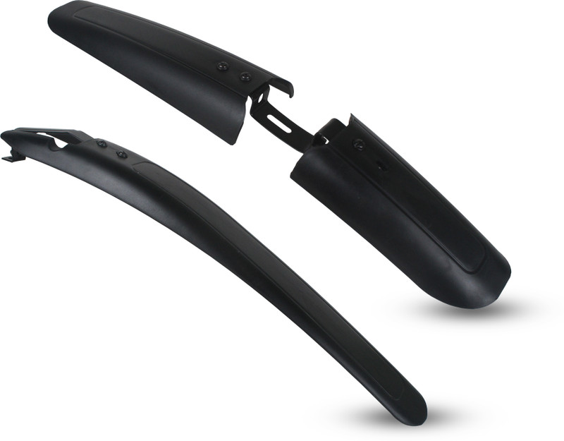 Oxygen MTB Bicycle Mudguard Sets | Splash Guard for 24–29 Inch Wheels | ABS Plastic Full Length Front & Rear Fender(Black)