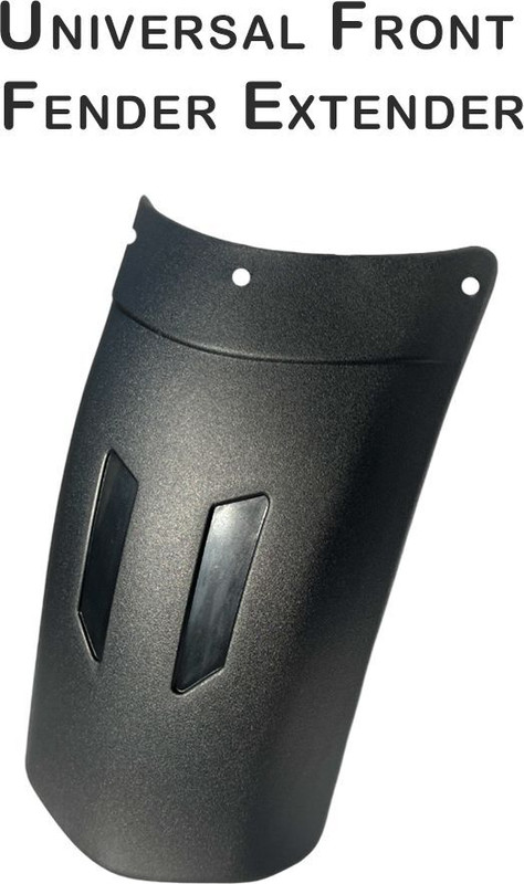 L3 MODZ Universal Front Fender Extender Mudguard Extension Fits for all Motorcycle Clip-on Front & Rear Fender(Black)
