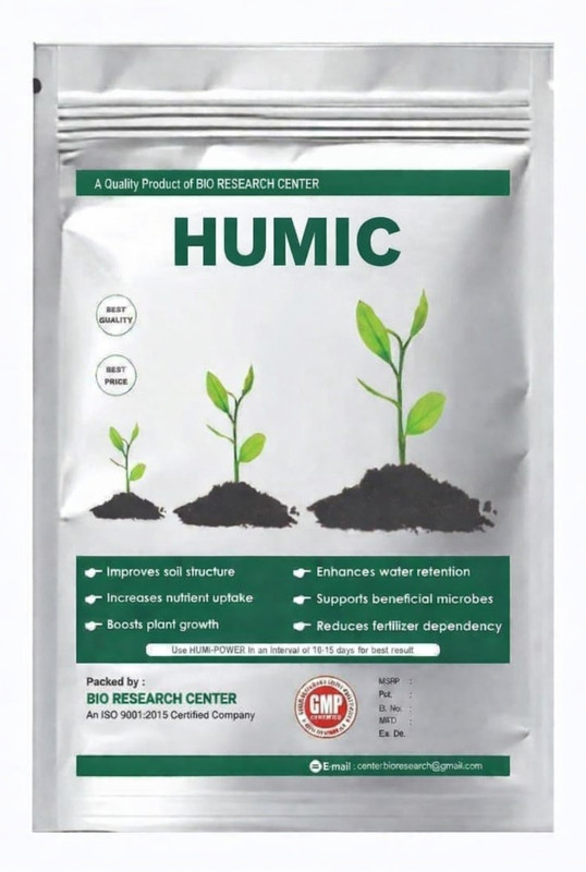 Bio Research Center HUMIC ACID MANURE 1000g, for Root growth Organic Fertilizer(1 kg)