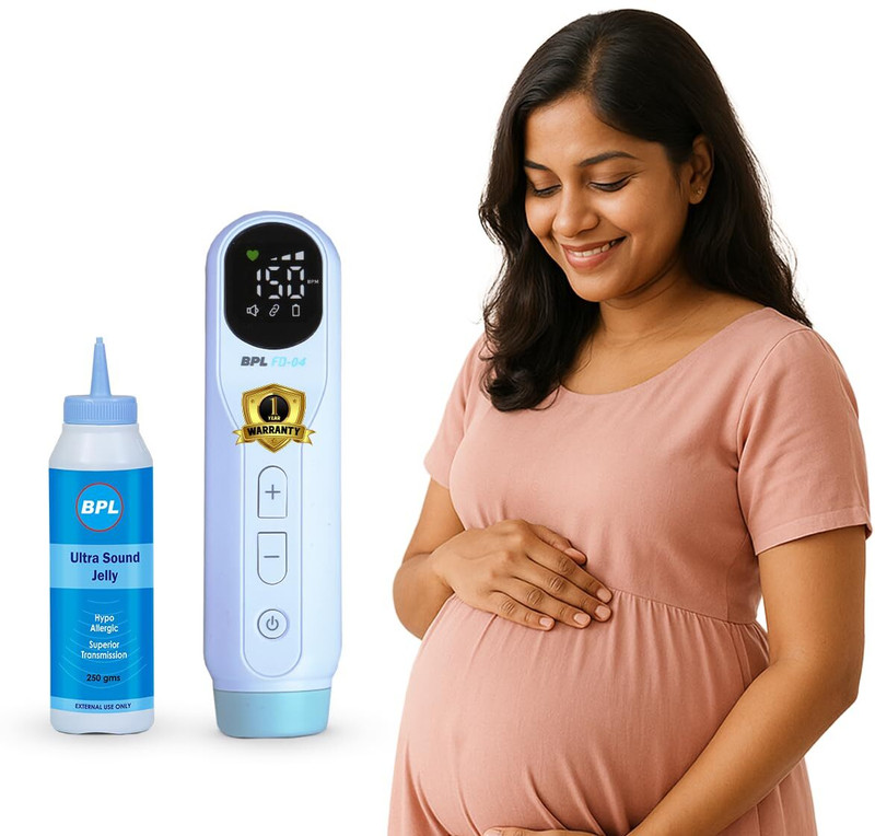 BPL Medical Technologies 91MED818+91MED506 with Ultrasound Gel White Fetal Doppler
