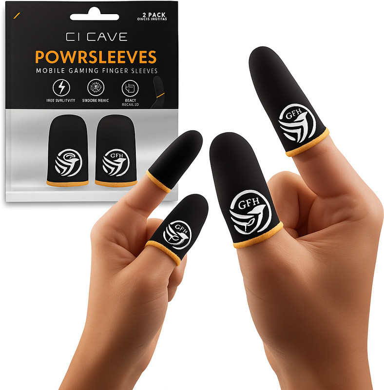GOSWAMI FASHION HUB Anti-Sweat High Sensitivity Gaming Thumb Sleeves for PUBG,COD, Free Fire Finger Sleeve(Pack of 4)