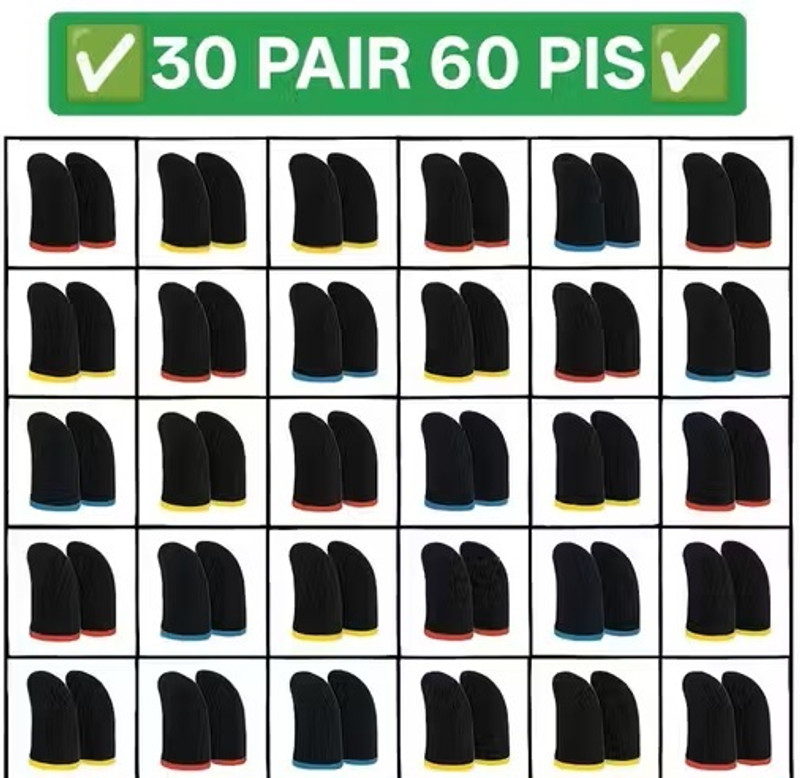 GUOi PUBG Mobile Gaming Finger Sleeve, for | BGMI | COD | Free Fire | ( 50 Pair ) Finger Sleeve(Pack of 100)
