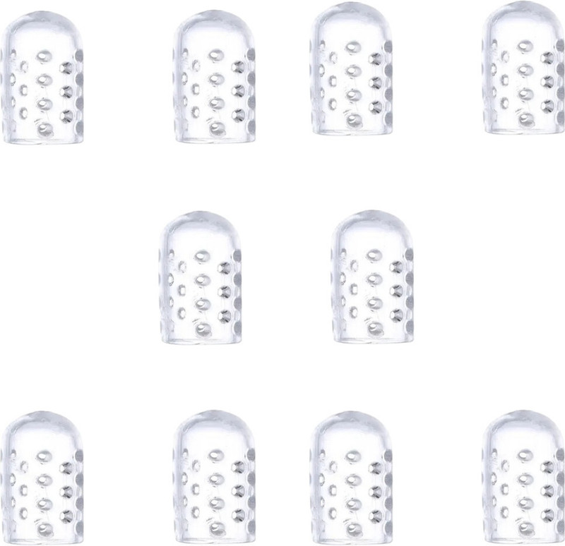 Digital Shoppy Silicone Breathable Small Toe Sleeve Protective Tube (5-PAIR) Finger Sleeve(Pack of 2)
