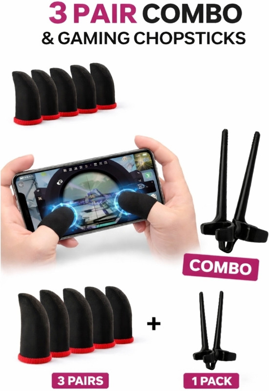 Fminas Thumb sleeves for gaming with gaming chopstick Finger Sleeve(Pack of 7)