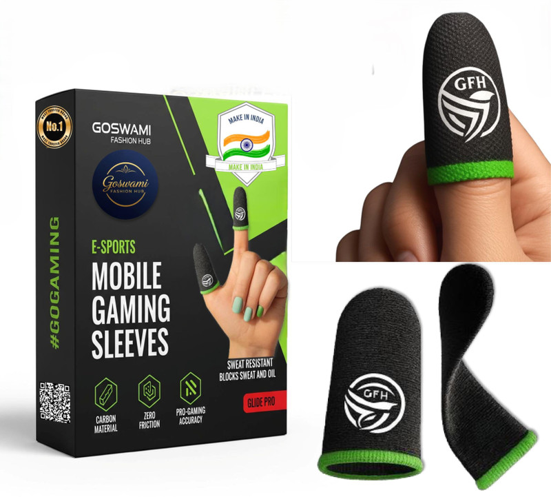GOSWAMI FASHION HUB Pubg Freefire Gaming Thumbs With Logo Printed Finger Sleeve(Pack of 2)