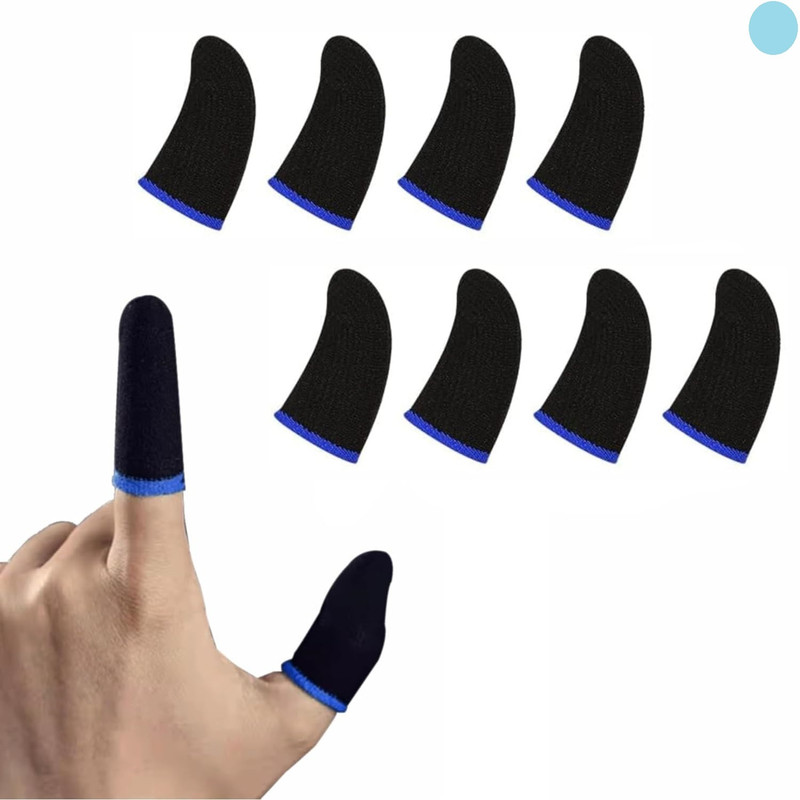BZILO Pubg Sleeve (4 Pair - 8 Peices) Pubg Anti-Slip Thumb Sleeve, Slip-Proof A57 Finger Sleeve(Pack of 1)