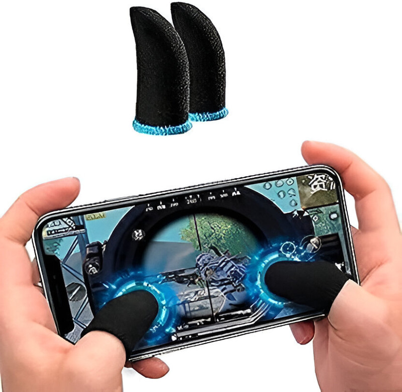 GadgetWave FREE FIRE Pubg Anti-Slip Thumb Sleeve for All Mobile Gaming Gloves Finger Sleeve(Pack of 2)