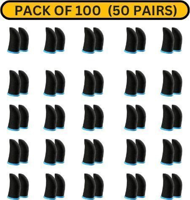 RELICON Gaming Finger Sleeves for PUBG, BGMI & Free Fire –Sweatproof, Non-Slip,– Finger Sleeve(Pack of 4)