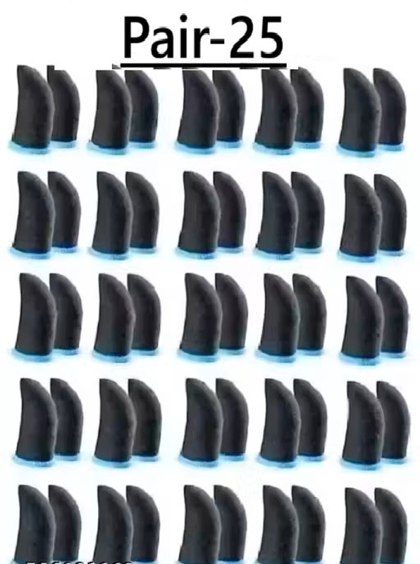 TECHNUV PUBG Mobile Gaming Finger Sleeve,for BGMI,COD All Mobile Smart Phones( 25 Pair ) Finger Sleeve(Pack of 50)