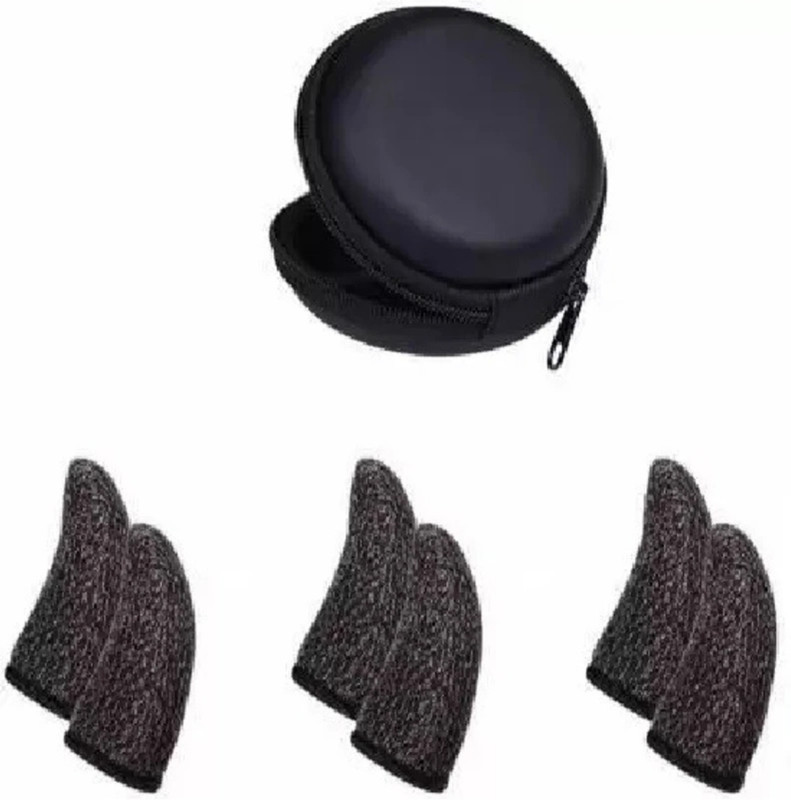 menaso Adjustable Colorful Finger Sleeve Pack of -03 (With Black Pouch) Finger Sleeve Finger Sleeve(Pack of 6)