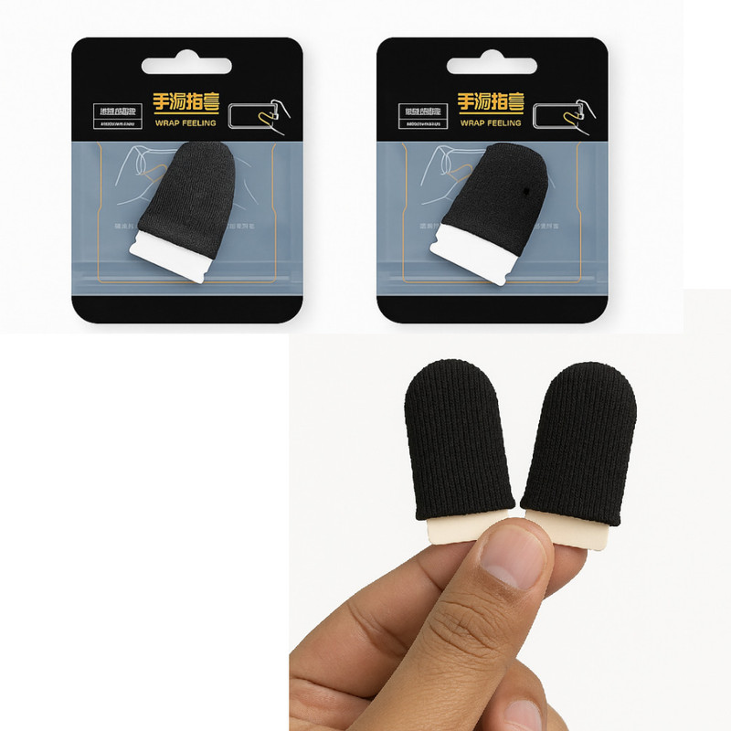 KALPDIP Trending Smoothly Run Finger Sleeves for Mobile Gaming Trigger( Pack of 2 ) Finger Sleeve(Pack of 4)
