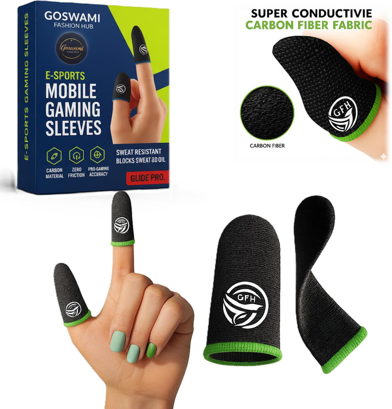 GOSWAMI FASHION HUB Thumb Sleeves for BGMI, PUBG, Free Fire Mobile Games Finger Sleeve(Pack of 4)