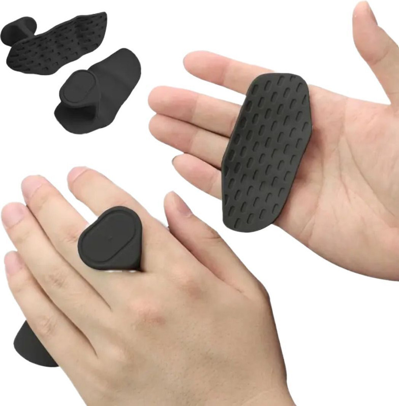 beorica Gym Grip Palm Protectors for Pull-Ups & Exercise Non-Slip Easy to wear Hand Grip Finger Sleeve(Pack of 2)