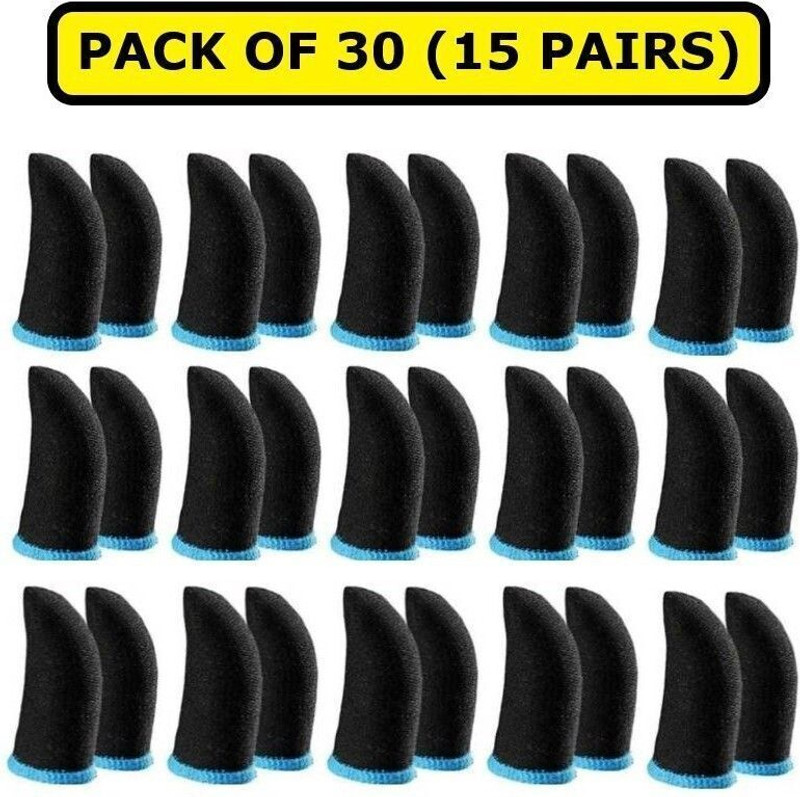 KeepMeSafe Finger Sleeves Universal Size for Mobile Gaming Anti Slip and Sweat Proof 9 Pairs Finger Sleeve(Pack of 18)