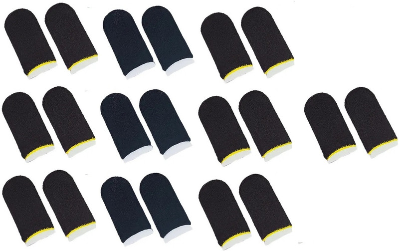 Jape Anti-Sweat Fingertips Touch Screen Finger Gaming Finger Sleeve for Phone Gamer Finger Sleeve(Pack of 18)