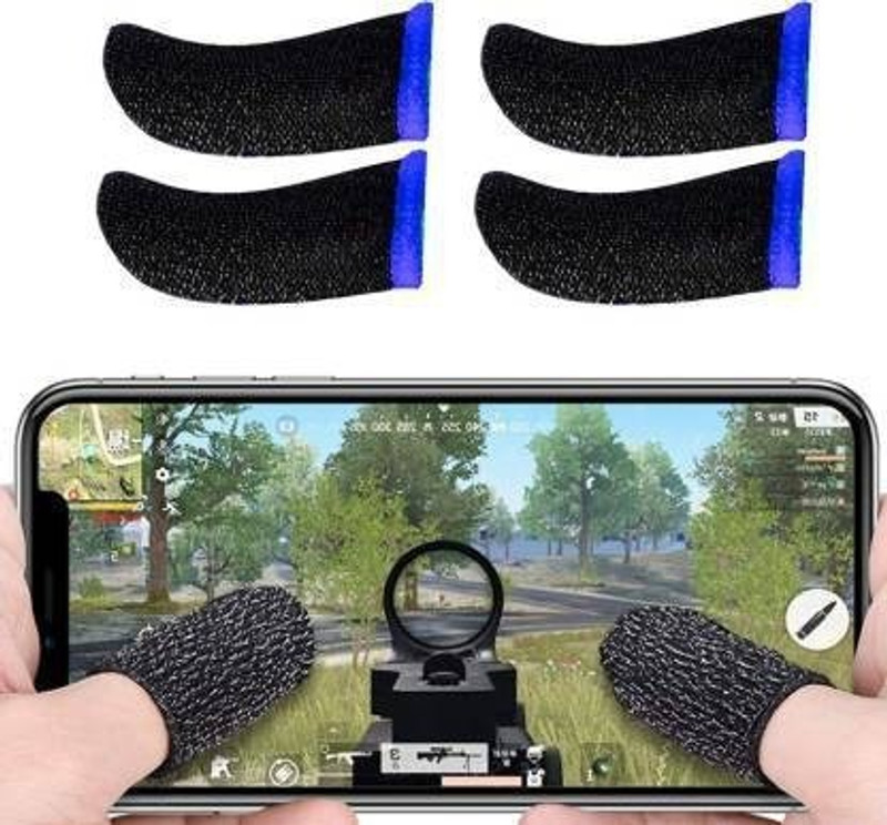 menaso Mobile Finger Sleeve Cots Touch screen Game Controller Sweatproof Finger Sleeve(Pack of 4)