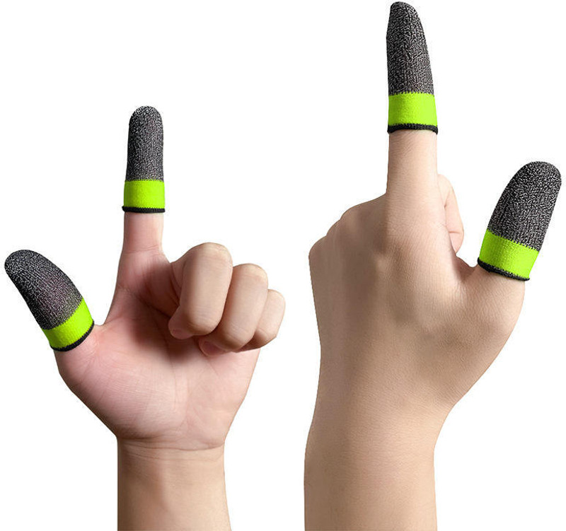 HouseOfCommon High Quality Pubg Mobile Thumb Sleeves Phone Games Sweat-proof Thumbs Finger Sleeve(Pack of 4)