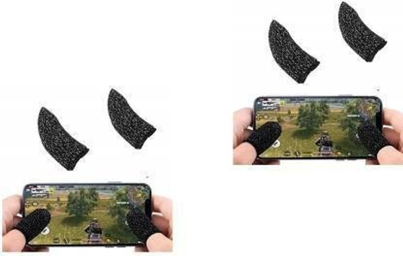 menaso Super quality Pubg & Free Fire Call of Duty Anti-Slip Thumb Sleeve, Slip-Proof Finger Sleeve(Pack of 4)